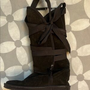 Emu Black Suede Winter Boots